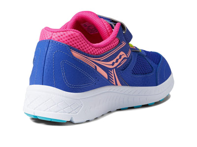 Saucony Girl's Cohesion 14 A/C (Little Kid/Big Kid) Blue/Multi 4.5 Big Kid M