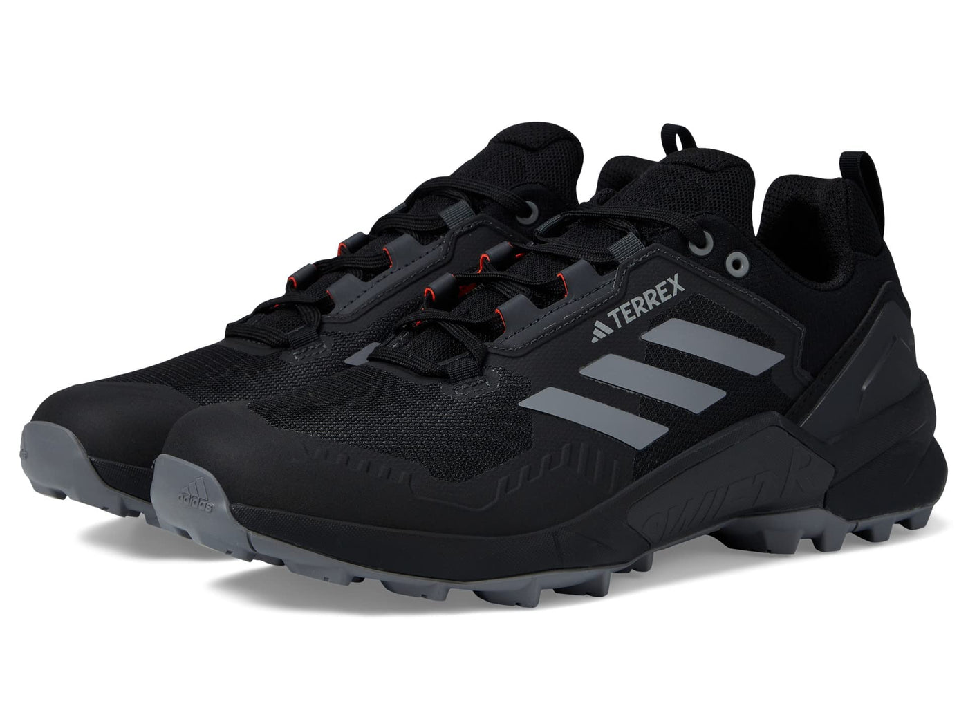 adidas Men's Terrex Swift R3 Hiking Shoes, Core Black/Grey Three/Solar Red - 9.5