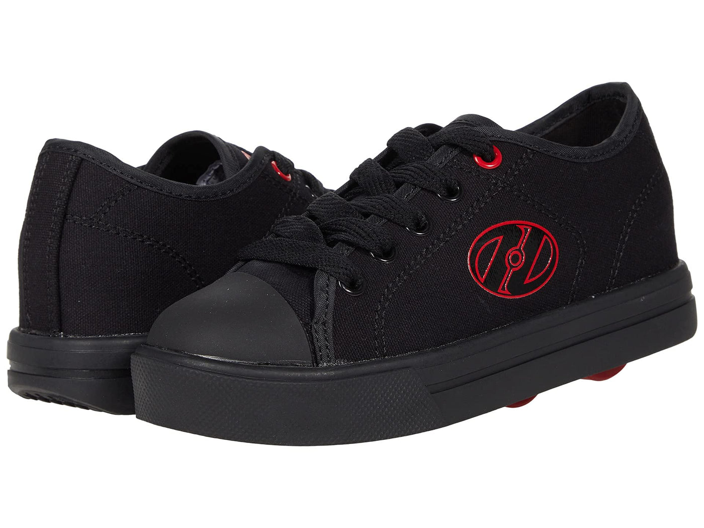 HEELYS Boy's Classic X2 (Little Kid/Big Kid/Adult) Black/Red Logo 6 Big Kid (Men's 6) M