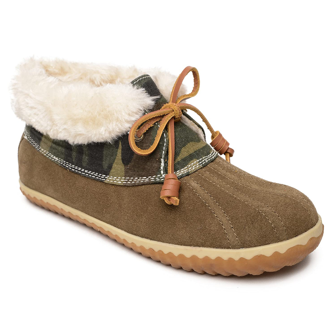 Sperry Women's Pile-Lined Duck Bootie, Sage, 8 M US