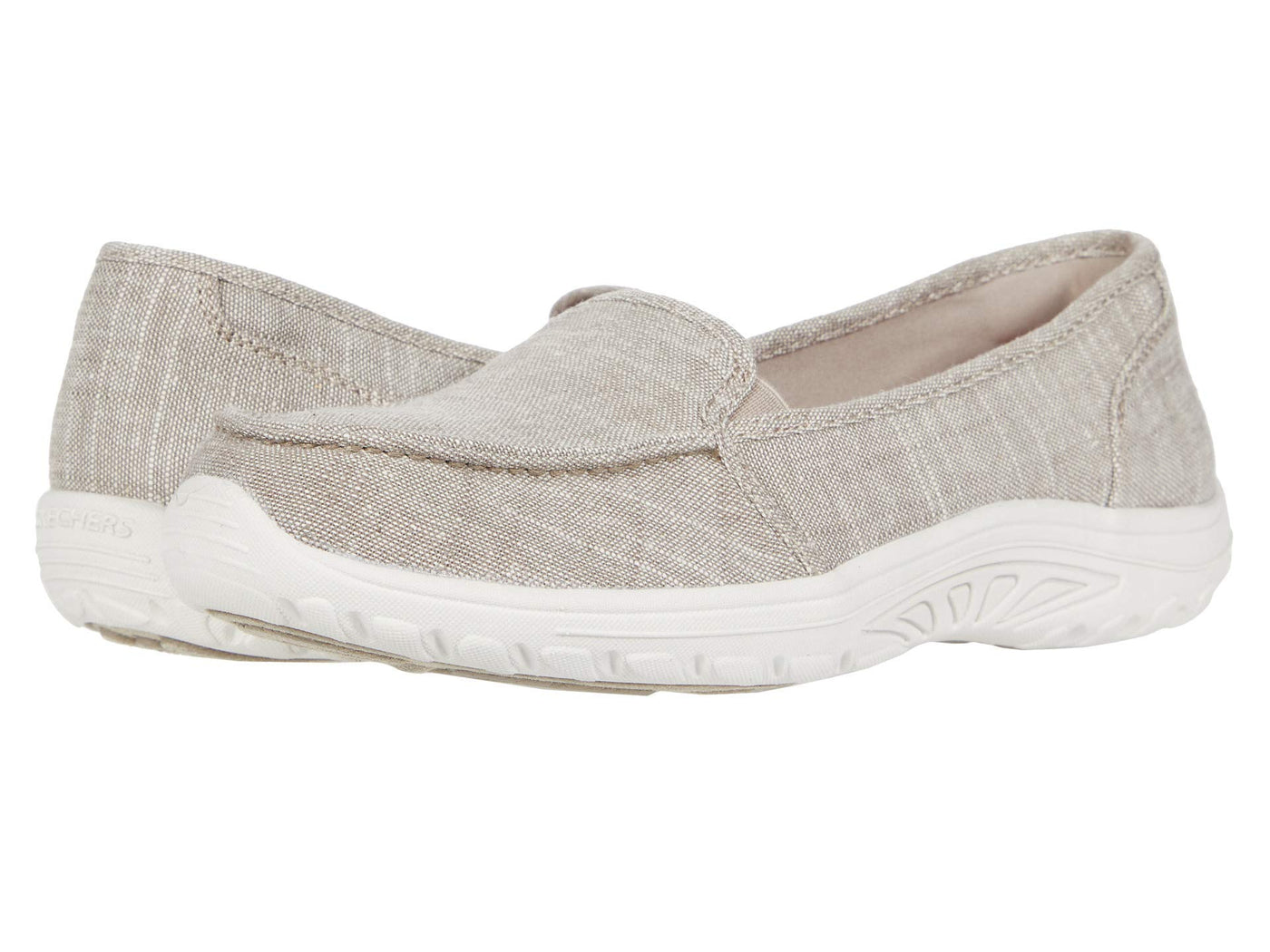 Skechers Women's Reggae Fest-Manzanita Loafer Flat 10 Taupe