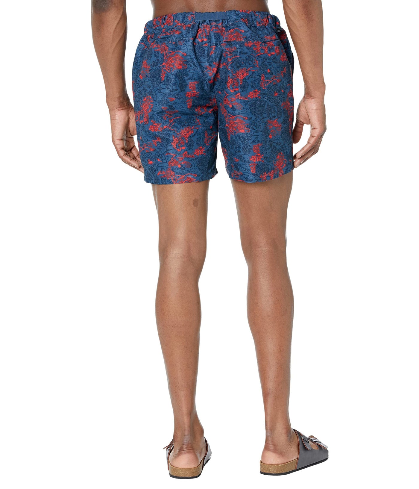 Helly-Hansen Men's Solen Printed Recycled Watershorts 6", 576 Deep Steel, Large