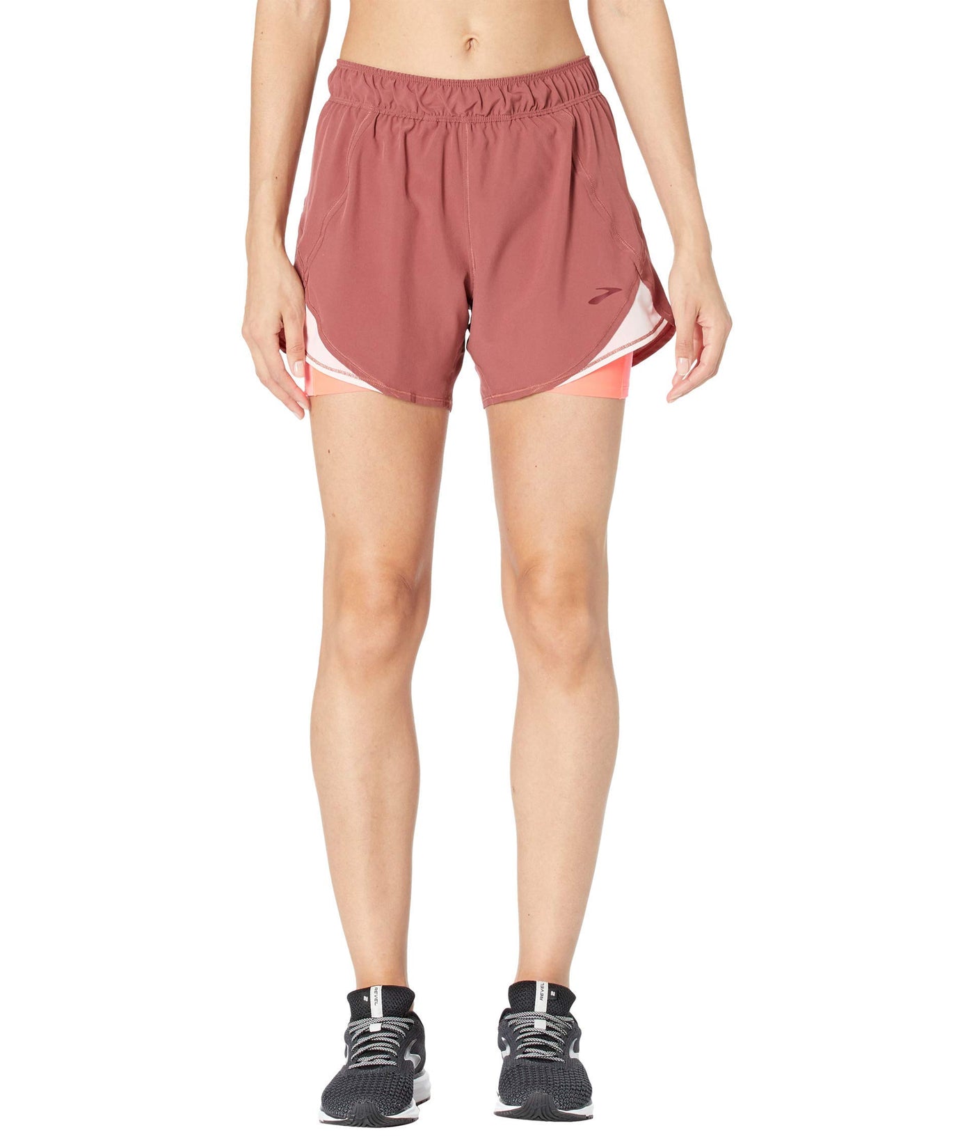 Brooks Chaser 5" 2-in-1 Shorts Terracotta/Rosewater SM (US 6-8) 5