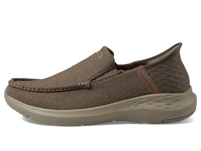 Skechers Men's Parson-Ralven Slip-in Loafer, Taupe, 9 Wide