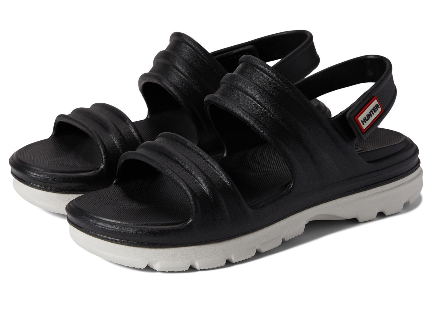 Hunter Bloom Algae Foam Sandal Black/White 7 M