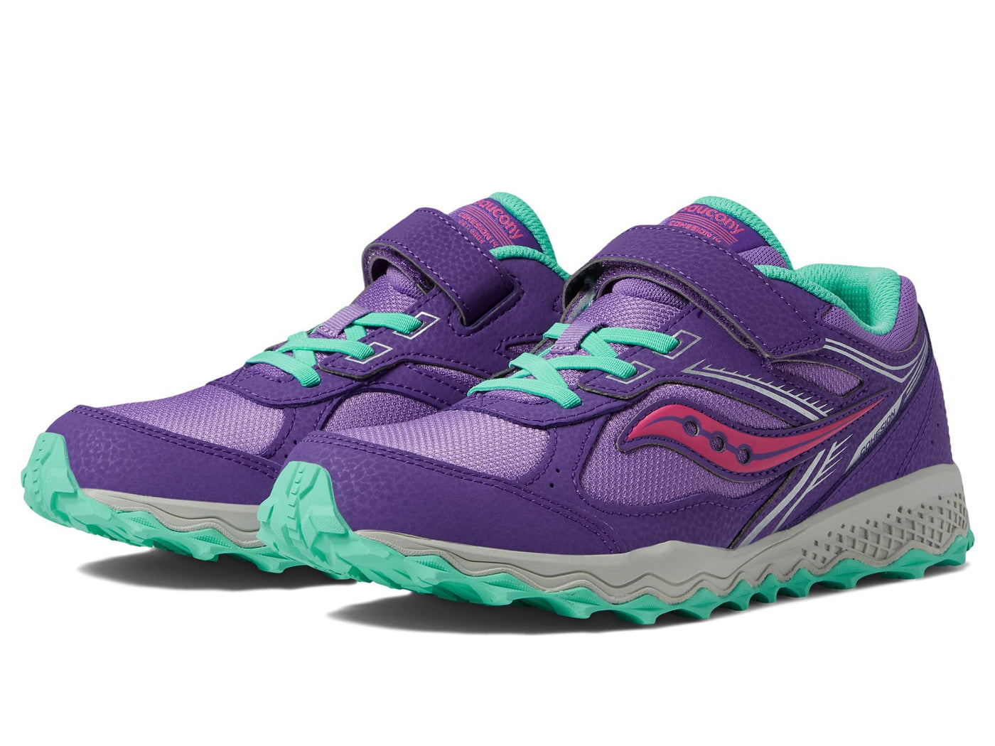 Saucony Girl's Cohesion TR14 A/C (Little Kid/Big Kid) Purple/Pink 2.5 Little Kid M