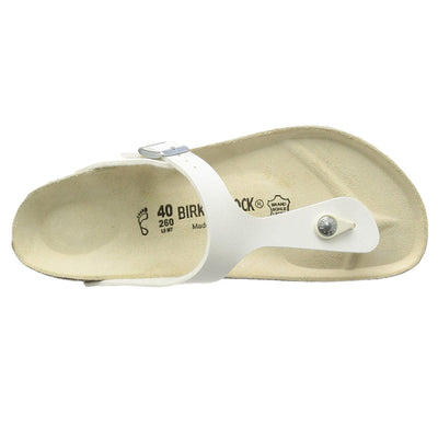 Birkenstock Women's GIzeh Thong Sandal, White, 38 N EU/7-7.5 2A(N) US