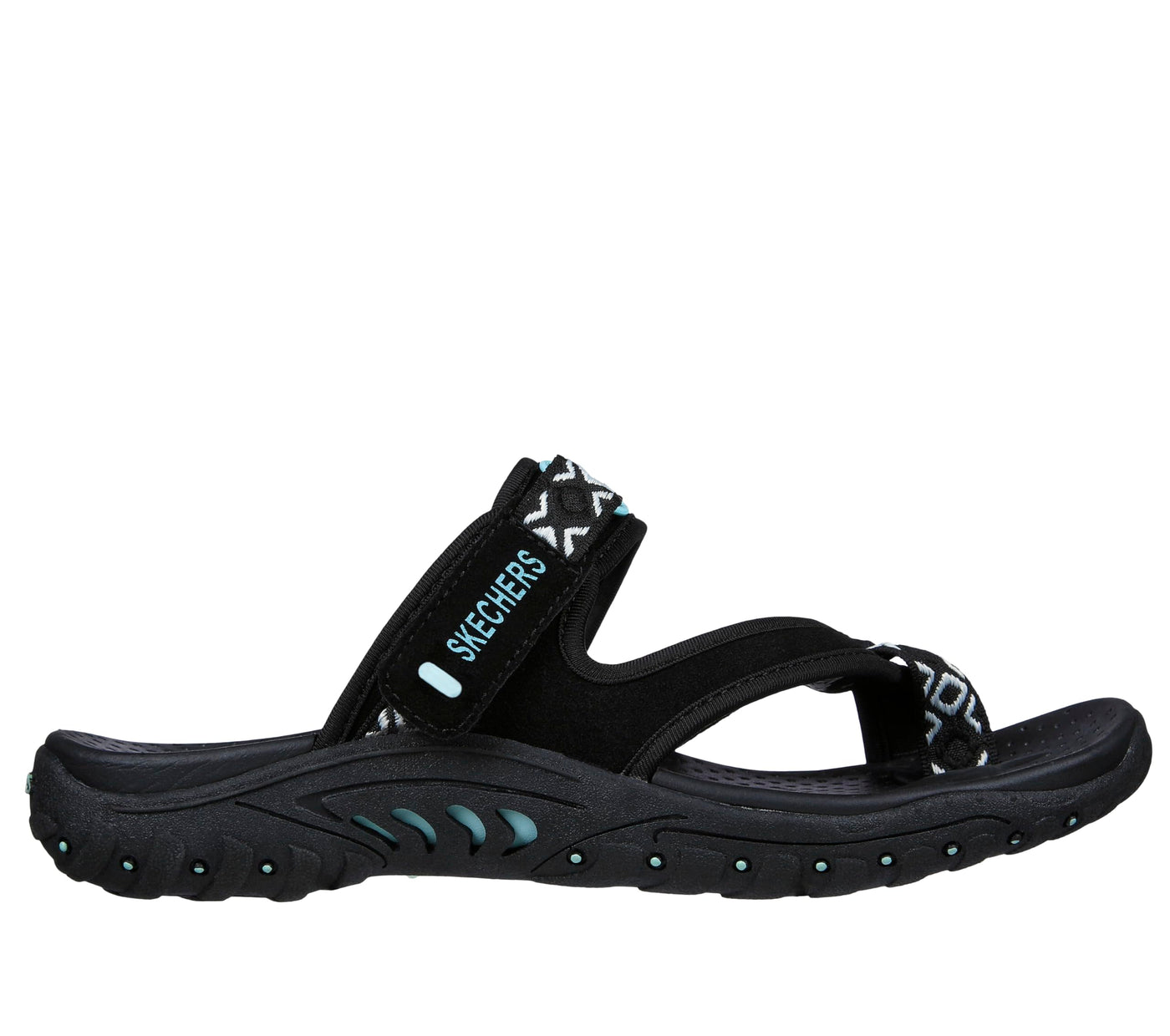 Skechers Women's Reggae-Trailway Flip-Flop Sandals Reggae - Trailway 8.5 Wide Black