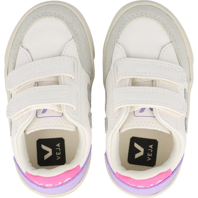 Veja Small V-12 Hook and Loop (Toddler) Extra/White/Multicolor/Lavande 26 (US 9.5 Toddler) M