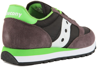 Saucony Men's Jazz Original S2044-619, Grey/Lime, 8