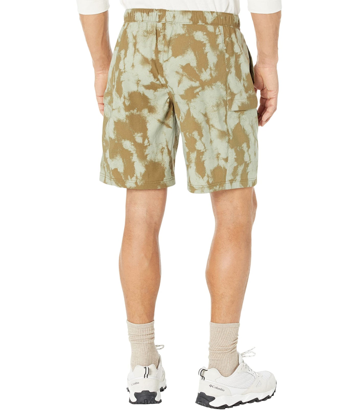 THE NORTH FACE Printed Class V 9" Belted Shorts Military Olive Retro Dye Print MD 9