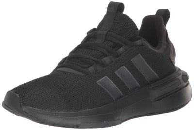 adidas Women's Racer TR23 Sneaker, Black/Black Blue Metallic/Carbon, 7.5