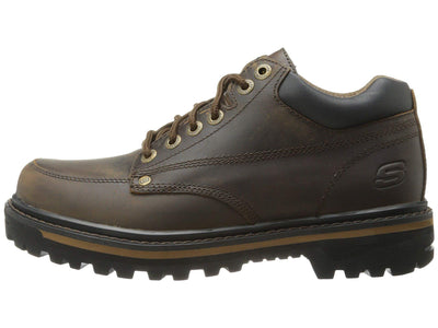 Skechers USA Men's Mariner Utility Boot,Dark Brown,10.5 EE - Wide