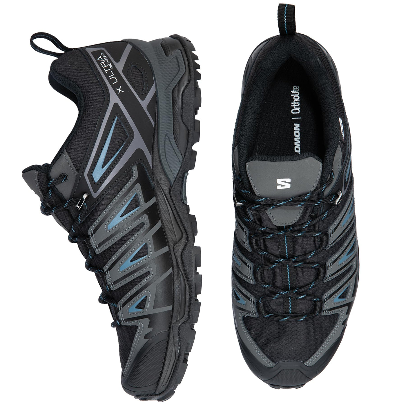 Salomon Women's X Ultra Pioneer Climasalomon Waterproof Hiking Shoes Trail Running 14 Black/Magnet/Bluesteel