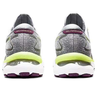 ASICS Gel-Nimbus® 24 Piedmont Grey/Lime Green 6.5 D - Wide