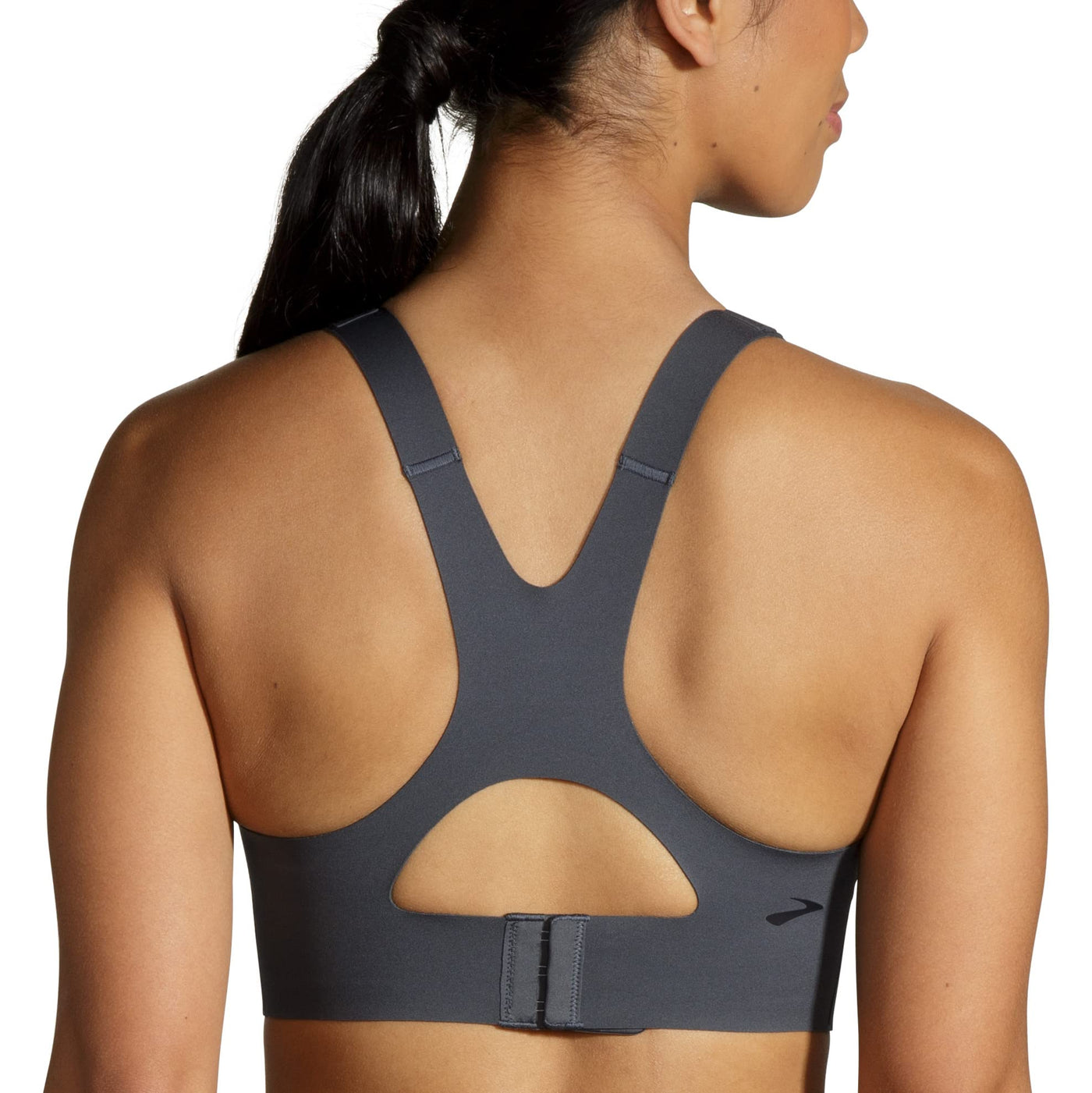 Brooks Women's Racerback 2.0 Sports Bra for High Impact Running, Workouts & Sports with Maximum Support - Asphalt - 38G