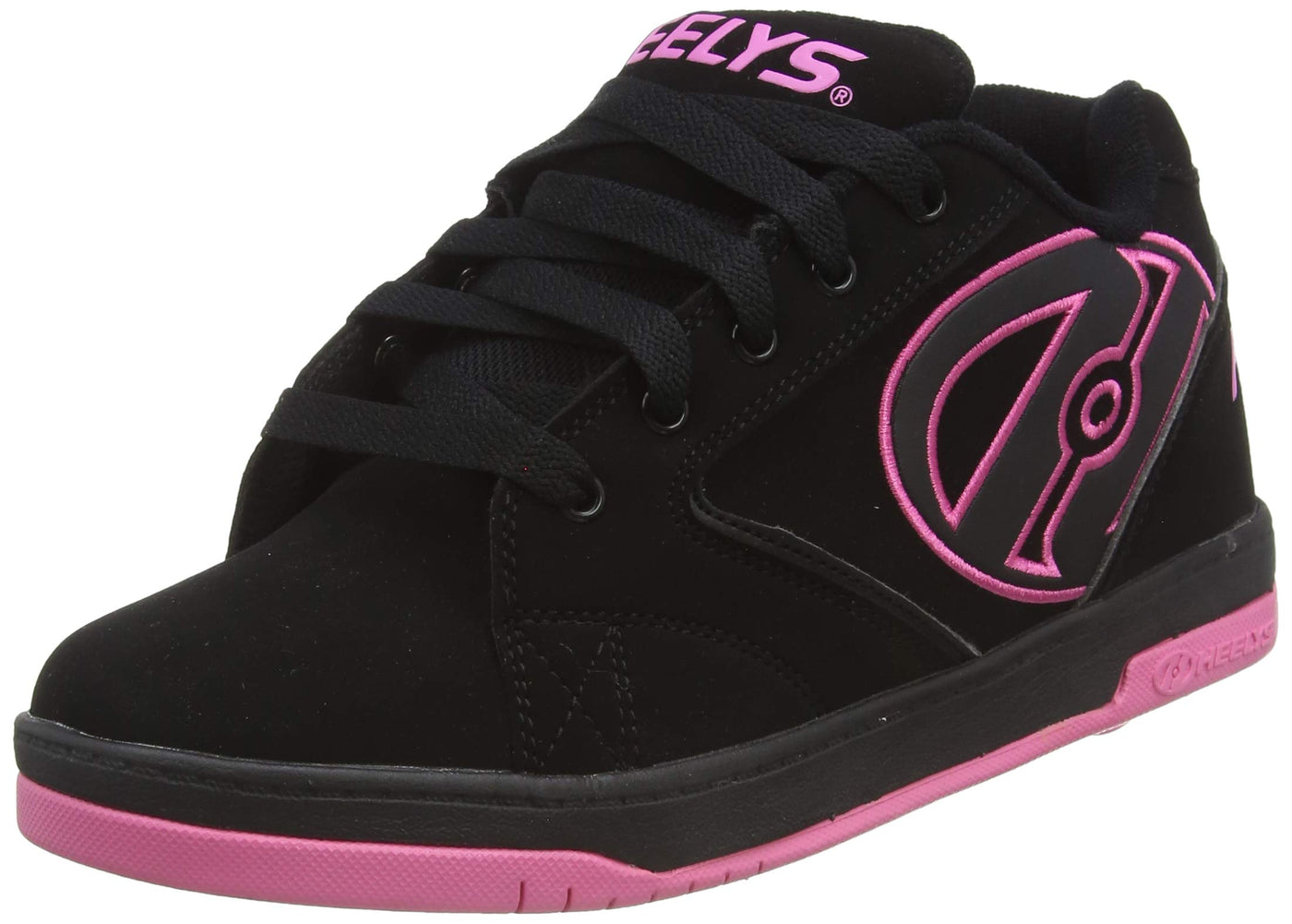 HEELYS Unisex-Child Propel Skate Shoe 7 Little Kid Black Hot Pink