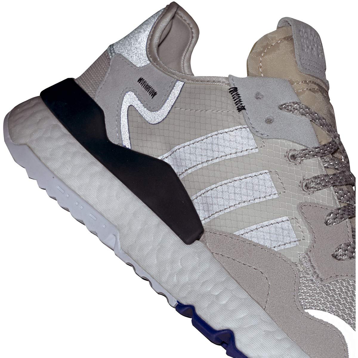 adidas Mens Nite Essentials Jogger Shoes (9, Raw White/Grey One/Active Blue)