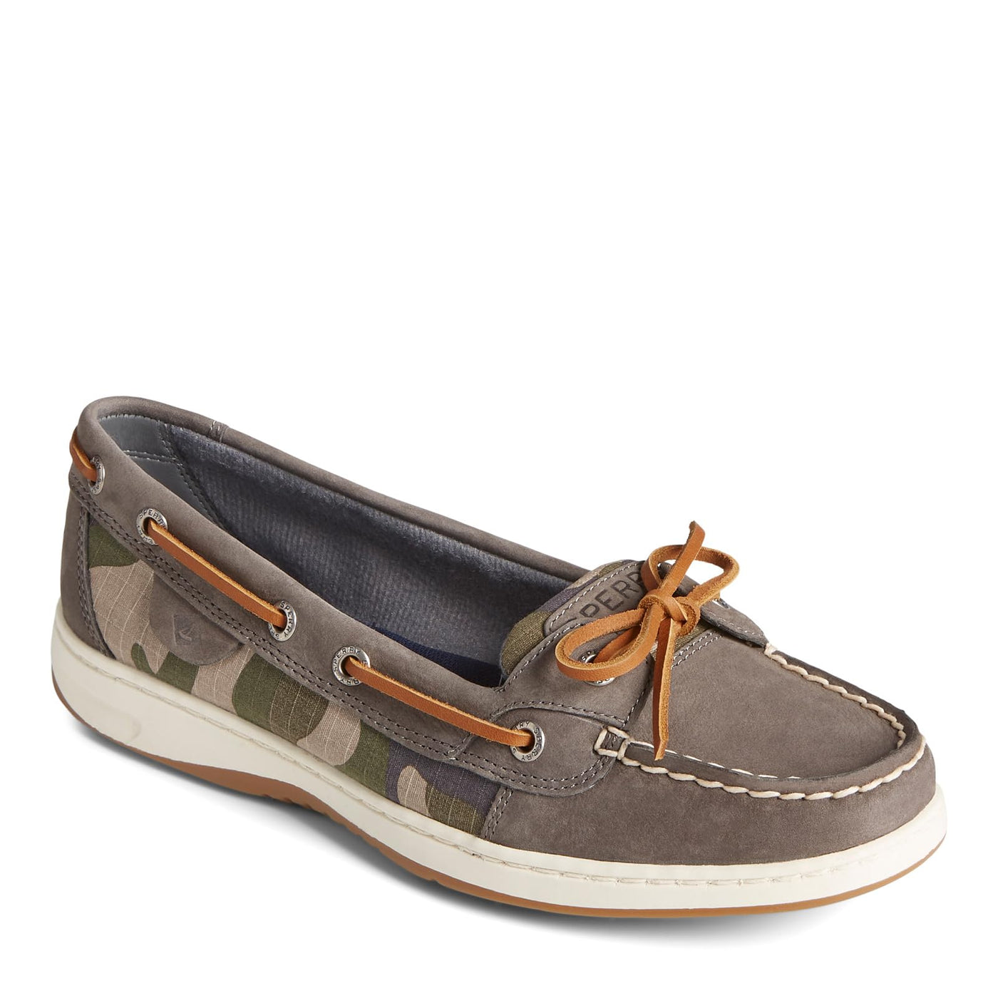 Sperry Women's, Angelfish Boat Shoe Grey CAMO 9.5 M