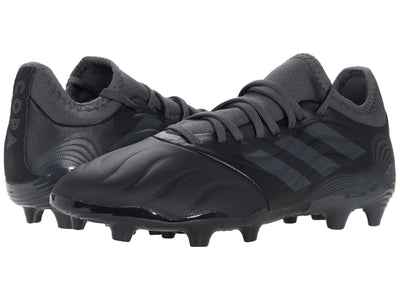 adidas Men's Copa Sense.3 Firm Ground Soccer Shoe, Black/Grey/Grey, 9