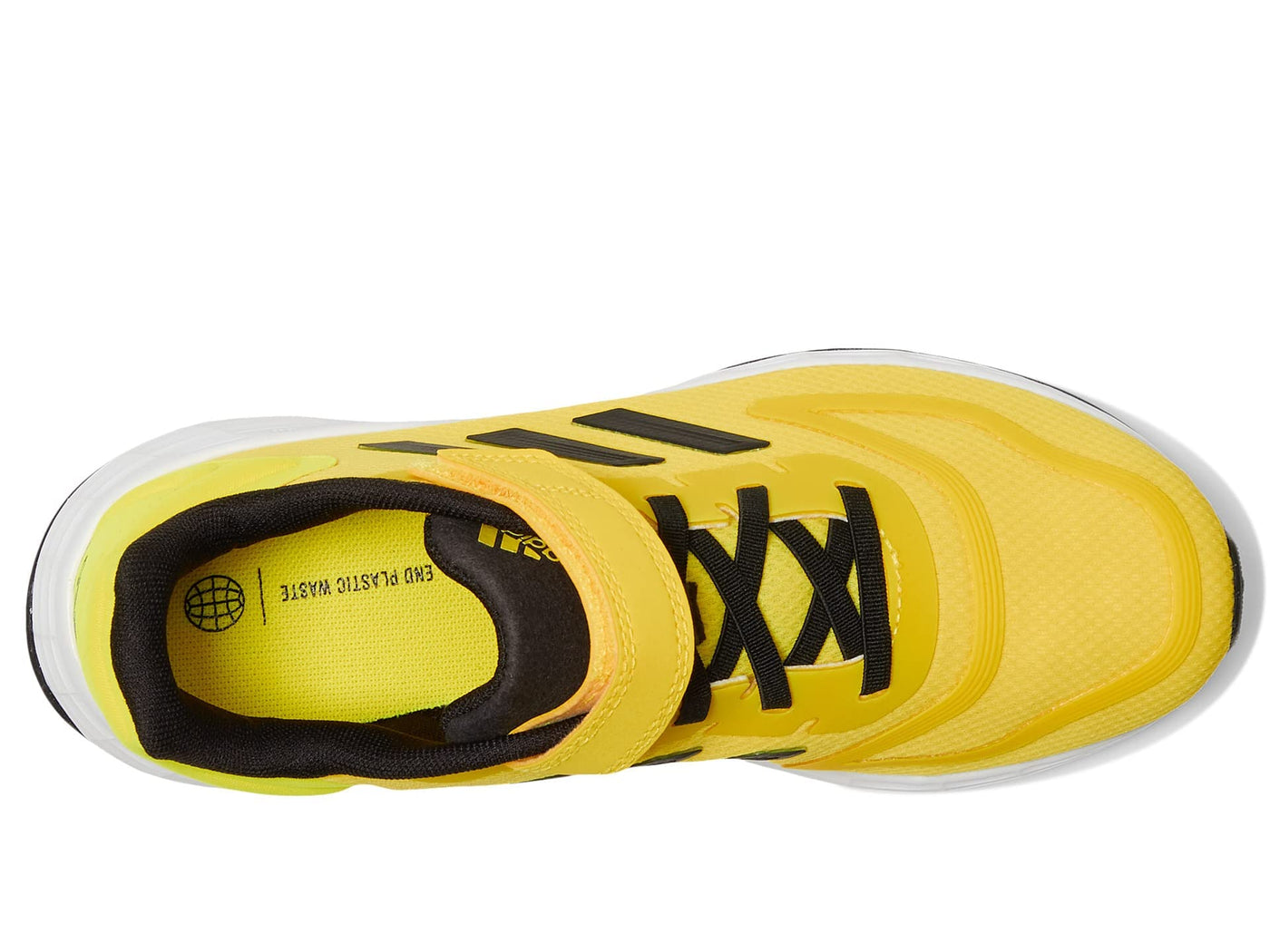 adidas Boy's Duramo 10 Elastic (Little Kid/Big Kid) Beam Yellow/White/Black 13.5 Little Kid M