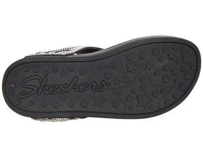 Skechers Women's Arch Fit Retrogrades Flip Flop 9 Black