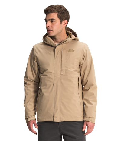 THE NORTH FACE Men's Carto Triclimate Waterproof Jacket, Kelp Tan/Utility Brown, XX-Large