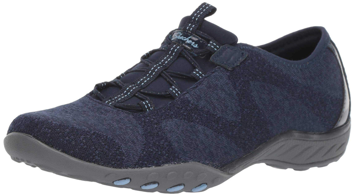 Skechers Women's Breathe-Easy-Opportuknity Sneaker 10 Wide Navy