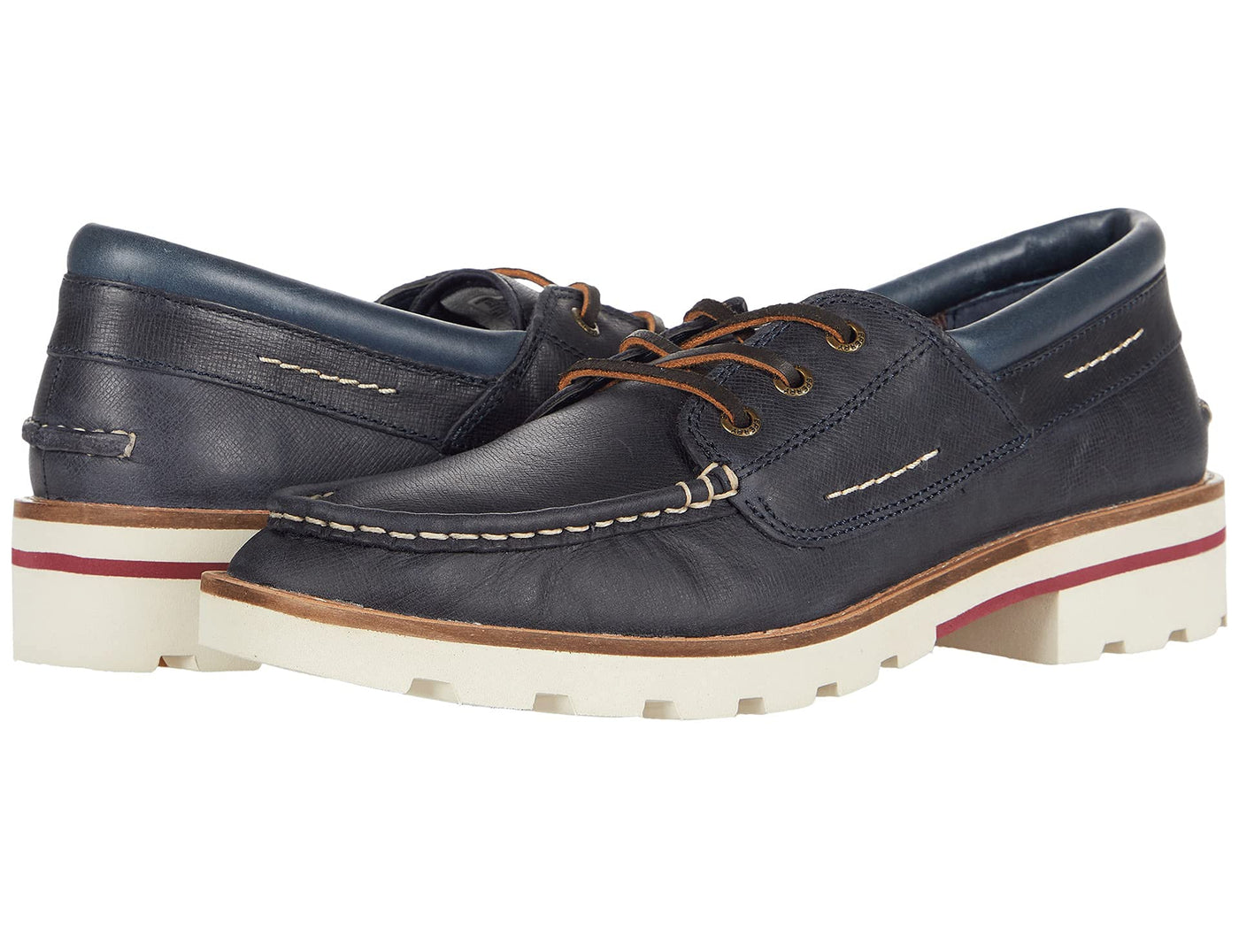 Sperry A/O Lug Boat Galway Leather Dress Blues 6 M (B)