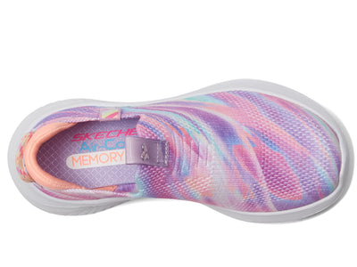 Skechers Girls' Ultra Flex 3.0 color Me Sleek Sneaker 12.5 Little Kid Lavender/Multi