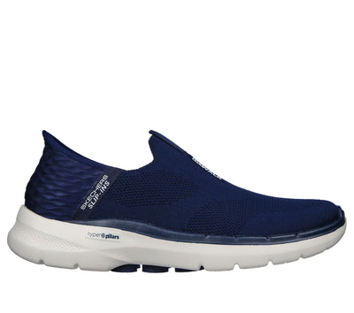 Skechers Men's Gowalk 6 Slip-Ins-Athletic Slip-On Walking Shoes | Casual Sneakers with Memory Foam, Navy, 10 X-Wide