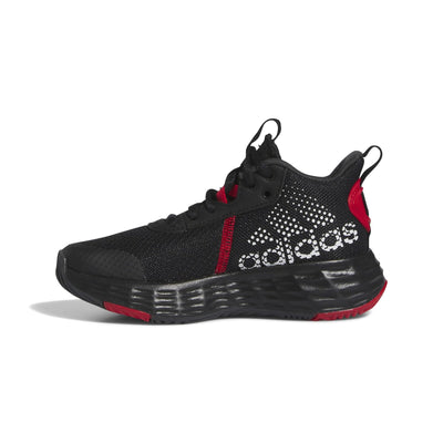 adidas Kids' Own the Game 2.0 Basketball Shoe 2.5 Little Kid Core Black/White/Vivid Red