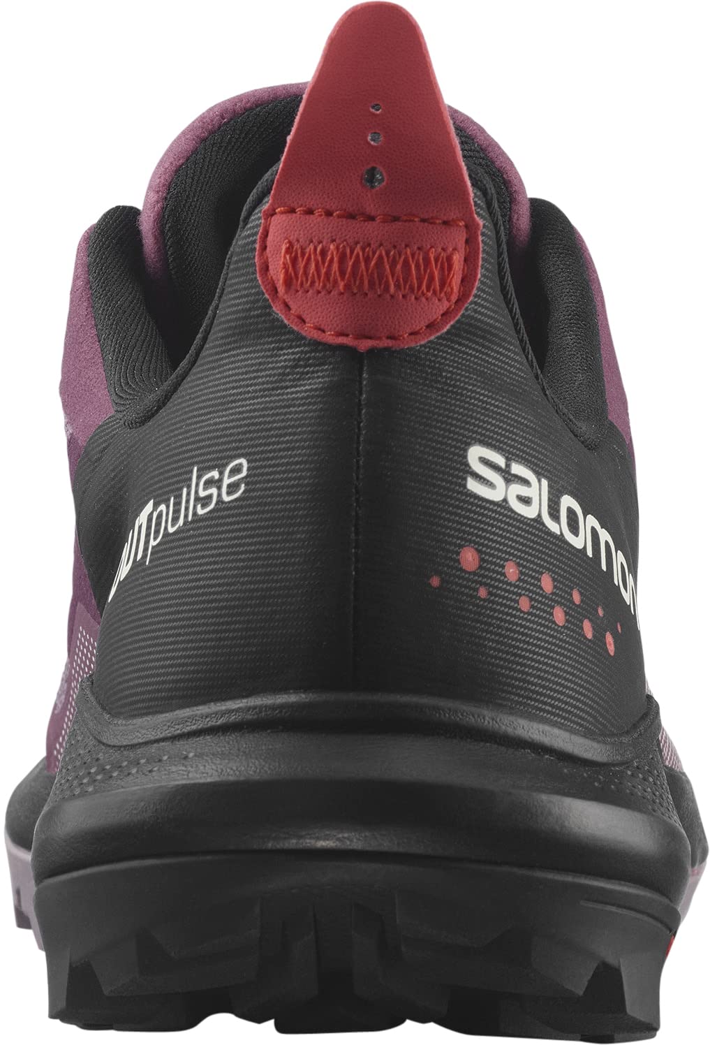 Salomon Women's OUTPULSE Gore-Tex Hiking Shoes for Women, Tulipwood/Black/Poppy Red, 8