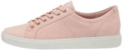 ECCO Women's Soft Classic Lace Sneaker 6-6.5 Rose Dust Nubuck