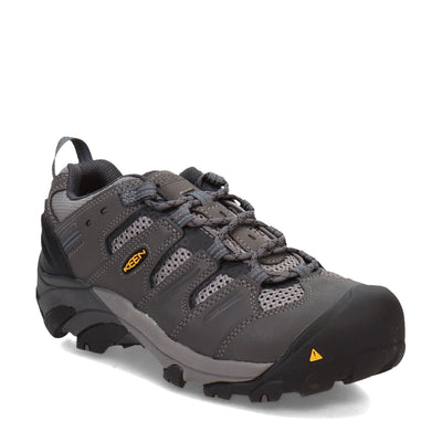 KEEN Utility Women's Lansing Low HeightSteel Toe Work Shoe 9.5 Magnet/Majolica Blue