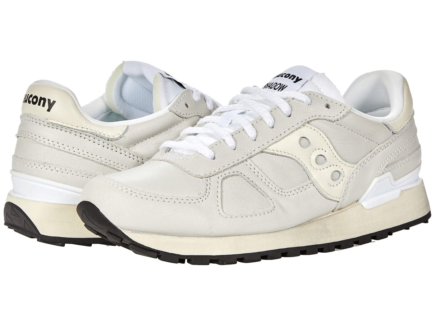 Saucony Shadow Original - Distressed White/White Men's 12, Women's 13.5 Medium