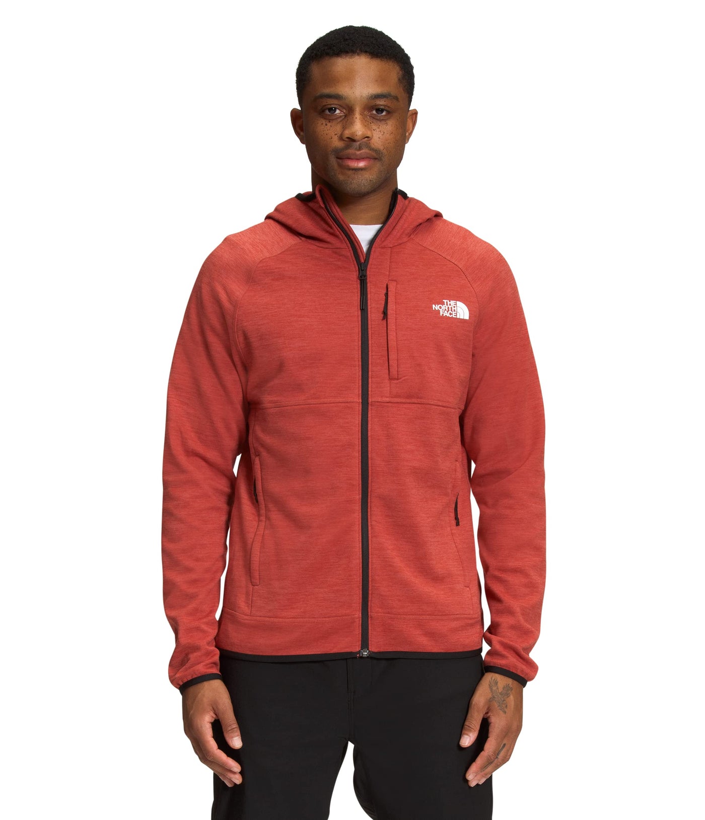 THE NORTH FACE Canyonlands Hooded Fleece Jacket - Men's Tandori Spice Red Heather, XL