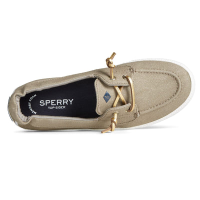 Sperry Lounge Away 2 Sparkle Denim Taupe 5.5 M (B)