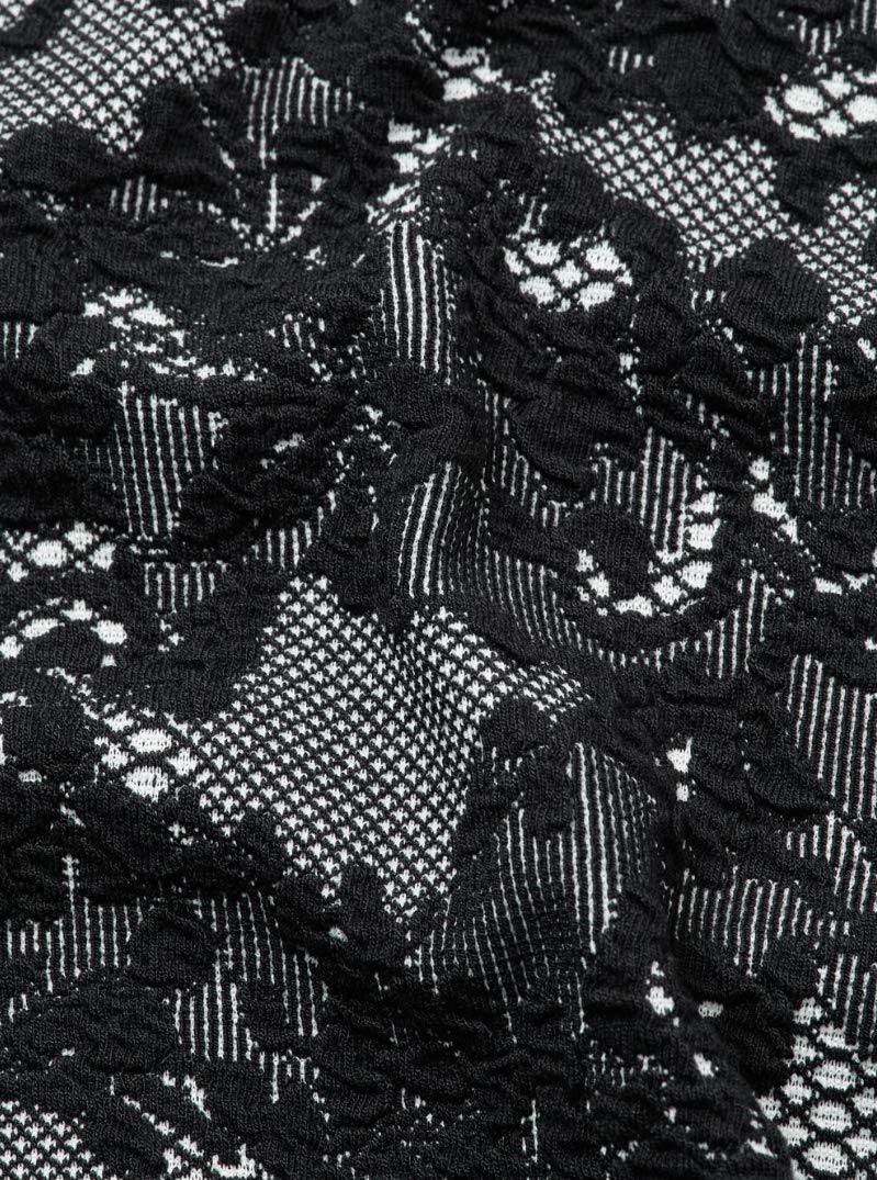 Michael Michael Kors Women's Lace Print Sheath Stretch Dress, Bone/Black (Small)