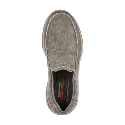 Skechers Men's Relaxed Fit-Creston-Moseco 13 Taupe