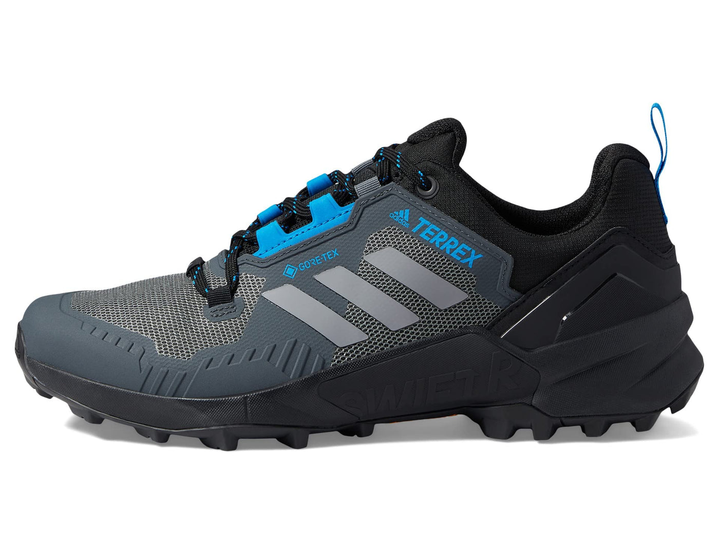 adidas Terrex Swift R3 Gore-TEX® Hiking Shoes Black/Grey/Blue Rush 12 D (M)