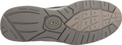 SAS Journey Mesh - Shoes for Men - Suede and Mesh Uppers - Cushioned Tongue - Textile Linings - Lightweight Blue 11.5 WW - Double Wide (EE-3E)