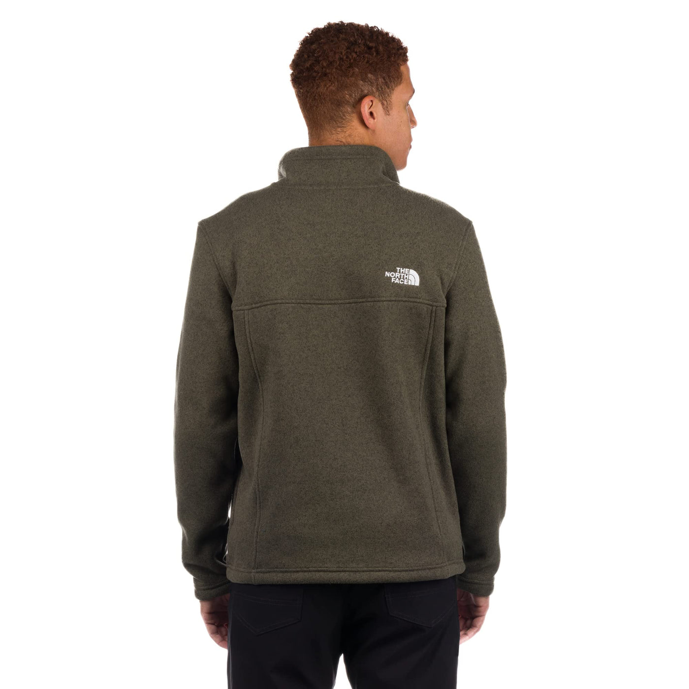 THE NORTH FACE Men's Tsillan ¼ Zip Sweatshirt, New Taupe Green Heather, Medium