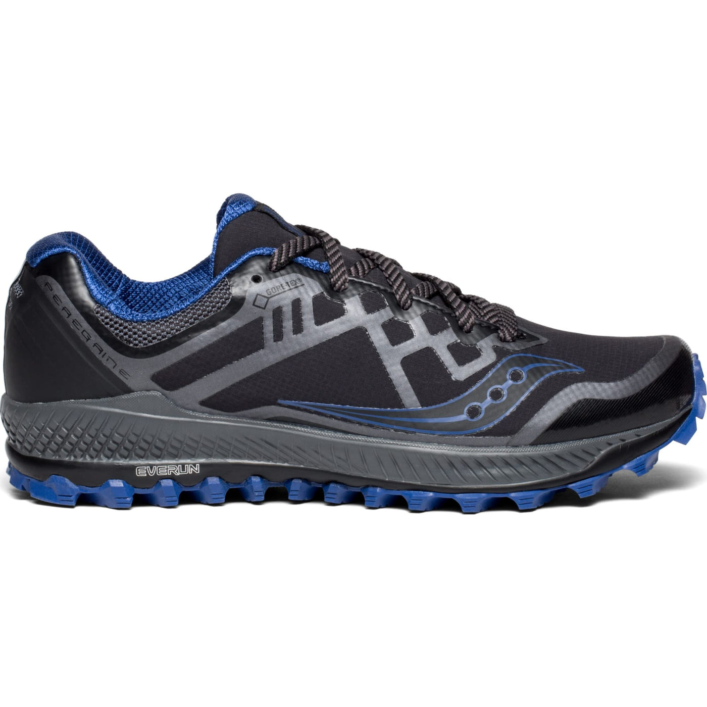 Saucony Men's Training Shoes, Black/Grey/Blue, 10