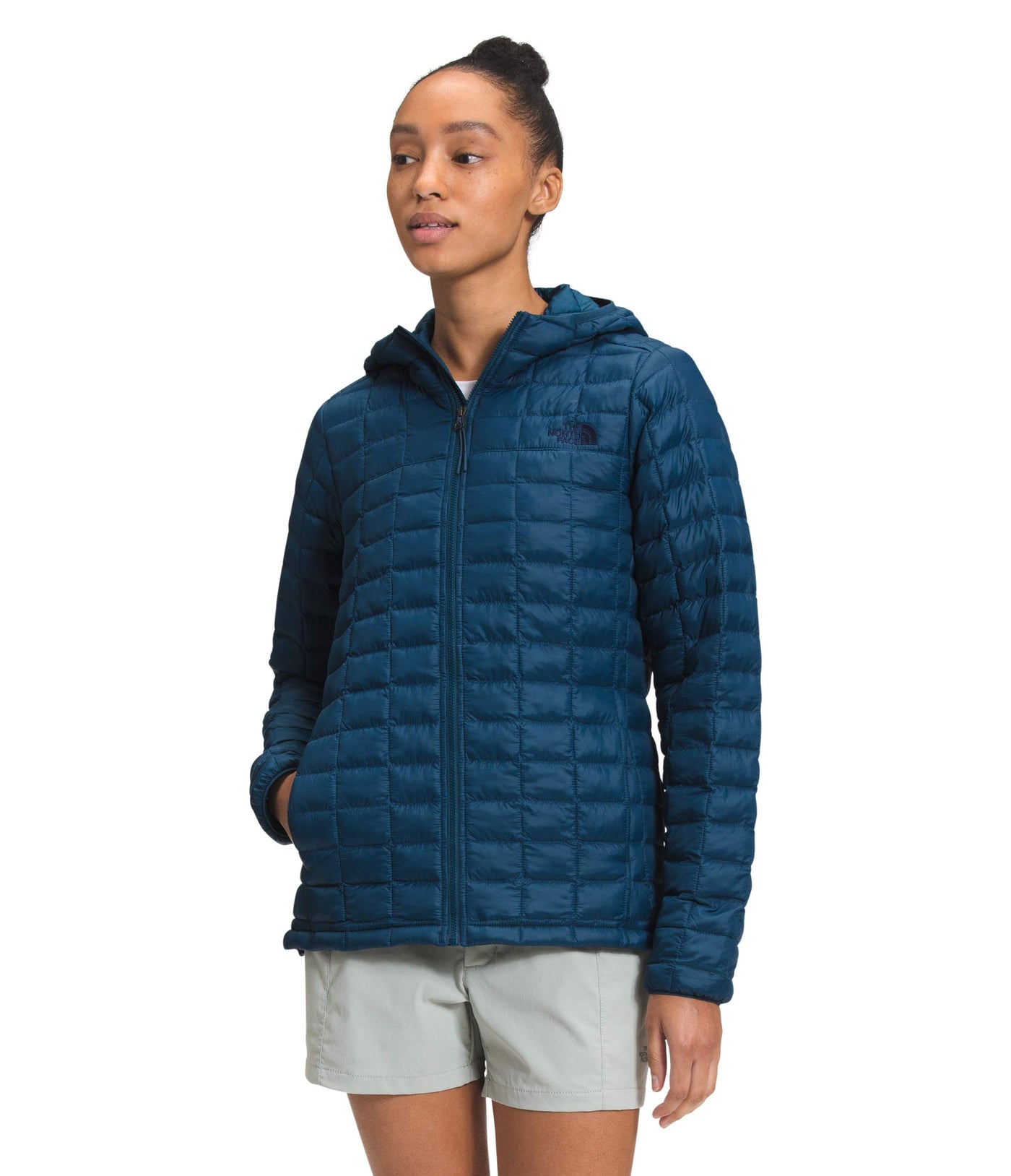 THE NORTH FACE Women's ThermoBall™ Eco Hoodie, Monterey Blue Matte, XS