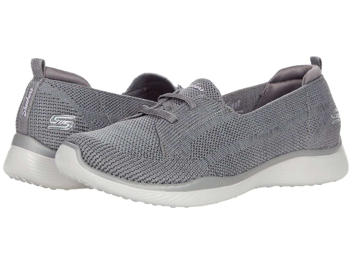 Skechers Womens Sneaker, Grey, 8