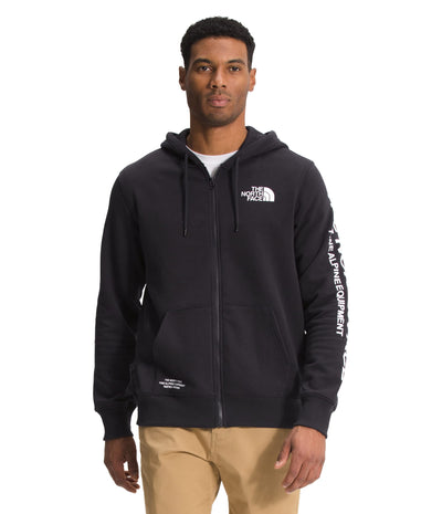 THE NORTH FACE Men's Brand Proud Full Zip Hoodie, TNF Black, Large