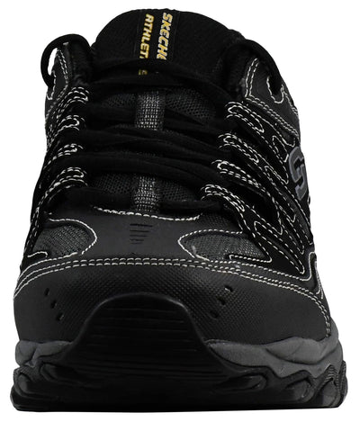 Skechers mens Afterburn M. Fit fashion sneakers, Black, 11 US