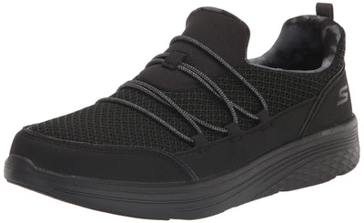 Skechers Women's MAX Cushioning LITE-Soaring Skies Sneaker, Black/Black, 11