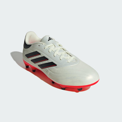 adidas Unisex Adult Copa Pure 2.0 League Firm Ground Sneaker 7.5 Women/6.5 Men Ivory/Black/Solar Red